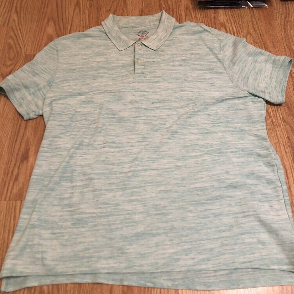 ST. JOHN'S BAY Men's Performance Short Sleeve Cotton Blend Golf Polo Size XXL